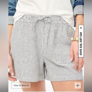 Jcrew linen shorts